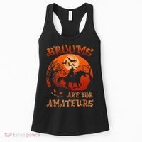 Brooms Are For Amateurs Halloween Women's Tank Top thumb 0