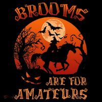 Brooms Are For Amateurs Halloween Toddler Hoodie thumb 2