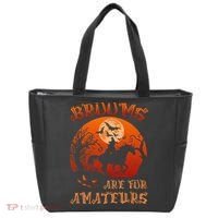 Brooms Are For Amateurs Halloween Tote Bag thumb 0