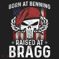 Born At Ft Benning Raised Fort Bragg Airborne, Veterans Day Hat thumb 2
