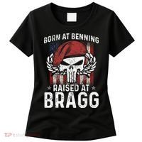 Born At Ft Benning Raised Fort Bragg Airborne, Veterans Day Women's T-Shirt thumb 0