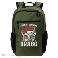 Born At Ft Benning Raised Fort Bragg Airborne, Veterans Day Backpack thumb 0