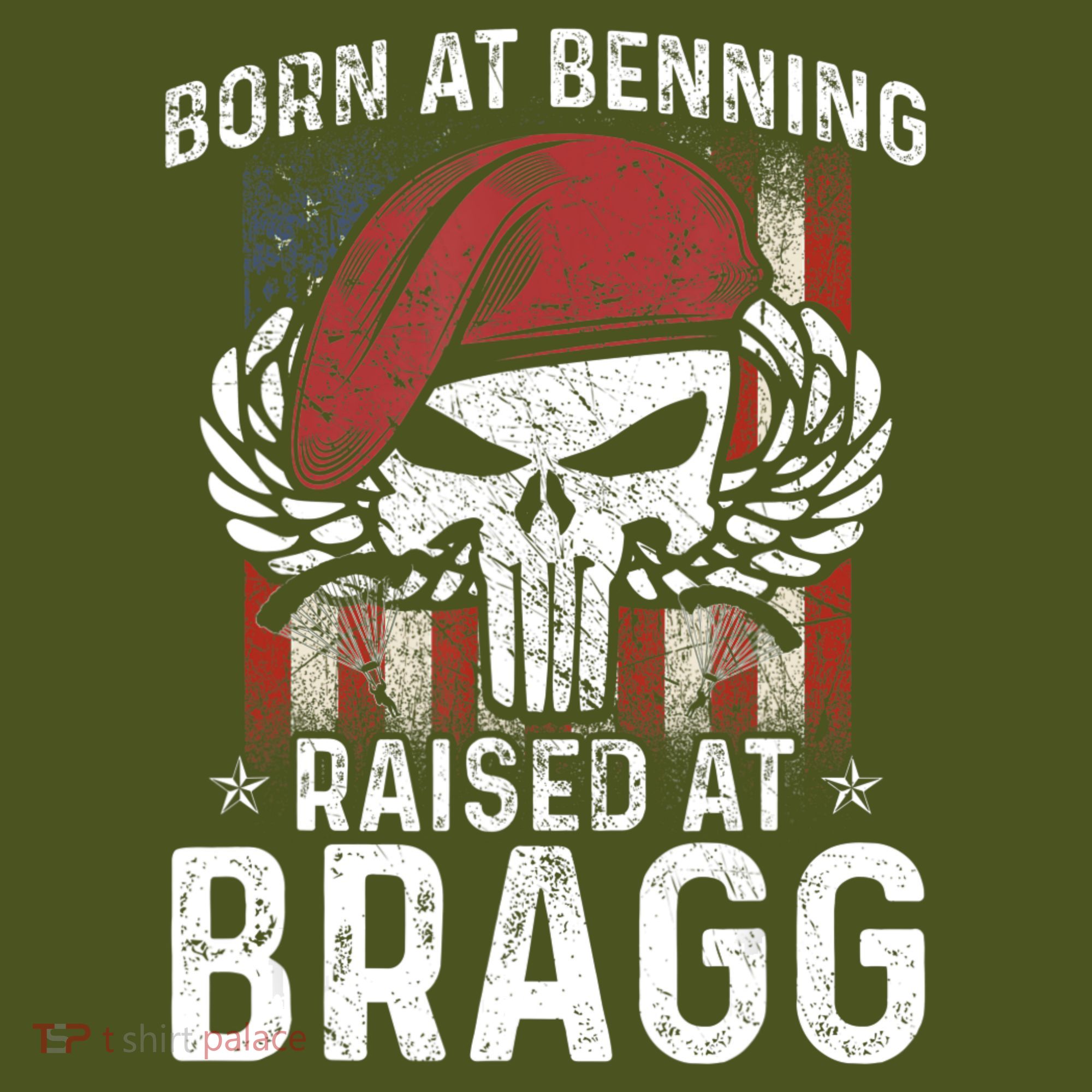 Born At Ft Benning Raised Fort Bragg Airborne, Veterans Day Mousepad
