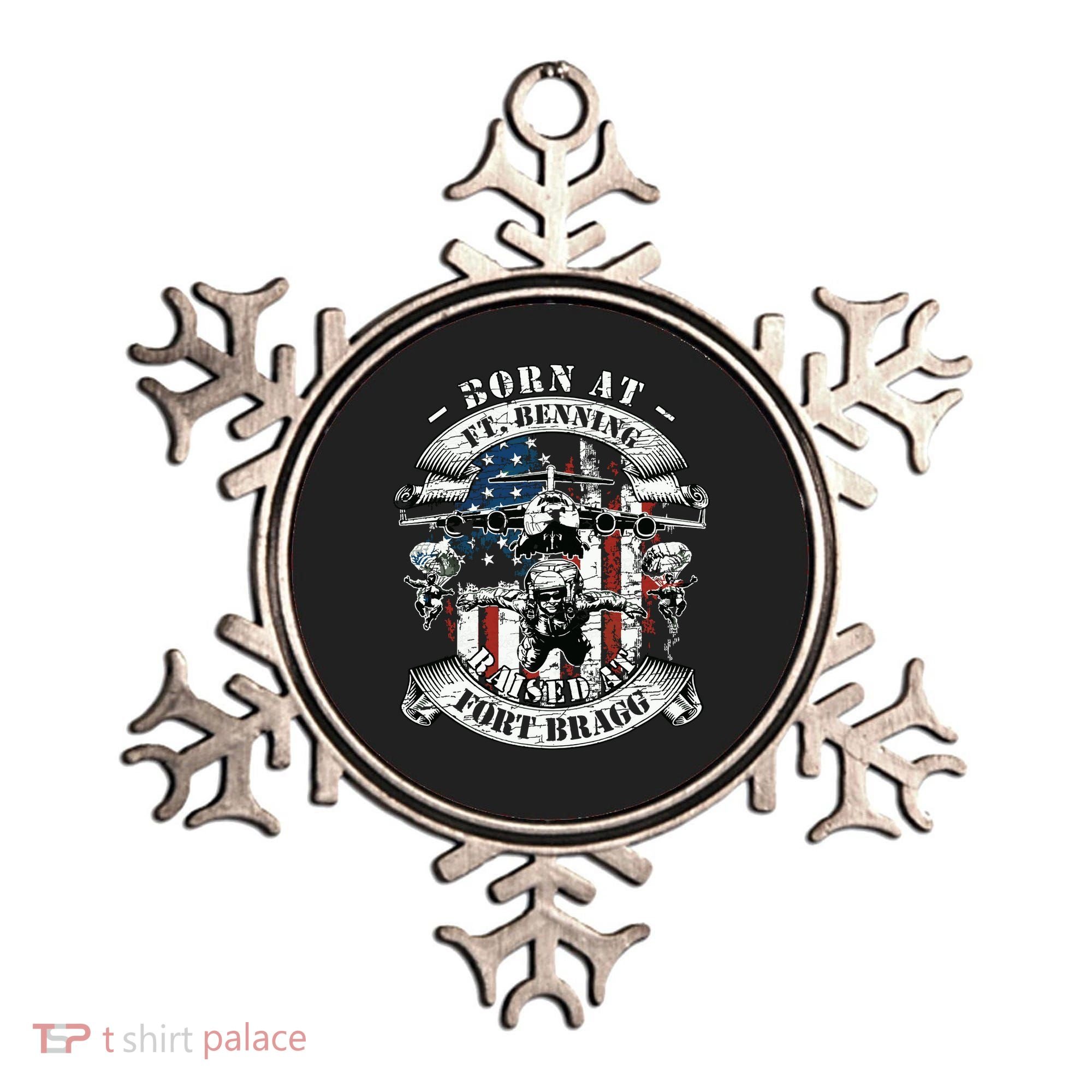 Born At Fort Benning Raised At Fort Bragg 82nd Airborne Ornament