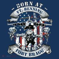 Born At Fort Benning Raised At Fort Bragg 82nd Airborne Women's Tank Top thumb 5