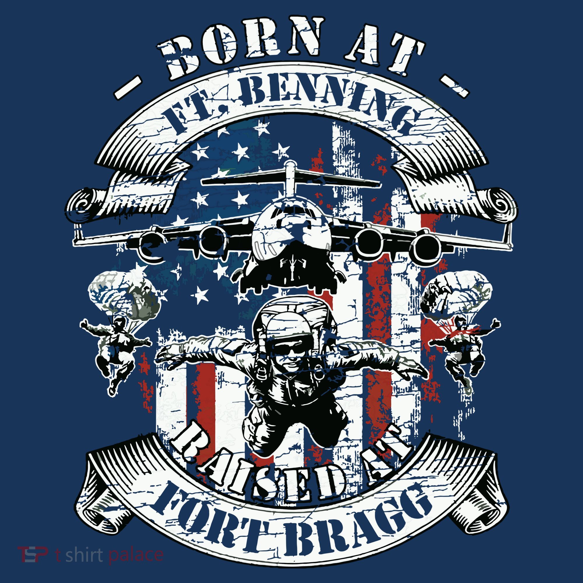 Born At Fort Benning Raised At Fort Bragg 82nd Airborne Women's Tank Top