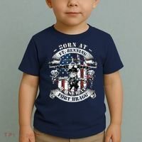 Born At Fort Benning Raised At Fort Bragg 82nd Airborne Toddler T-Shirt thumb 2