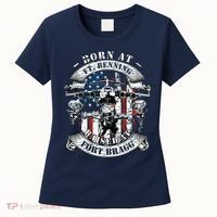 Born At Fort Benning Raised At Fort Bragg 82nd Airborne Women's T-Shirt thumb 0