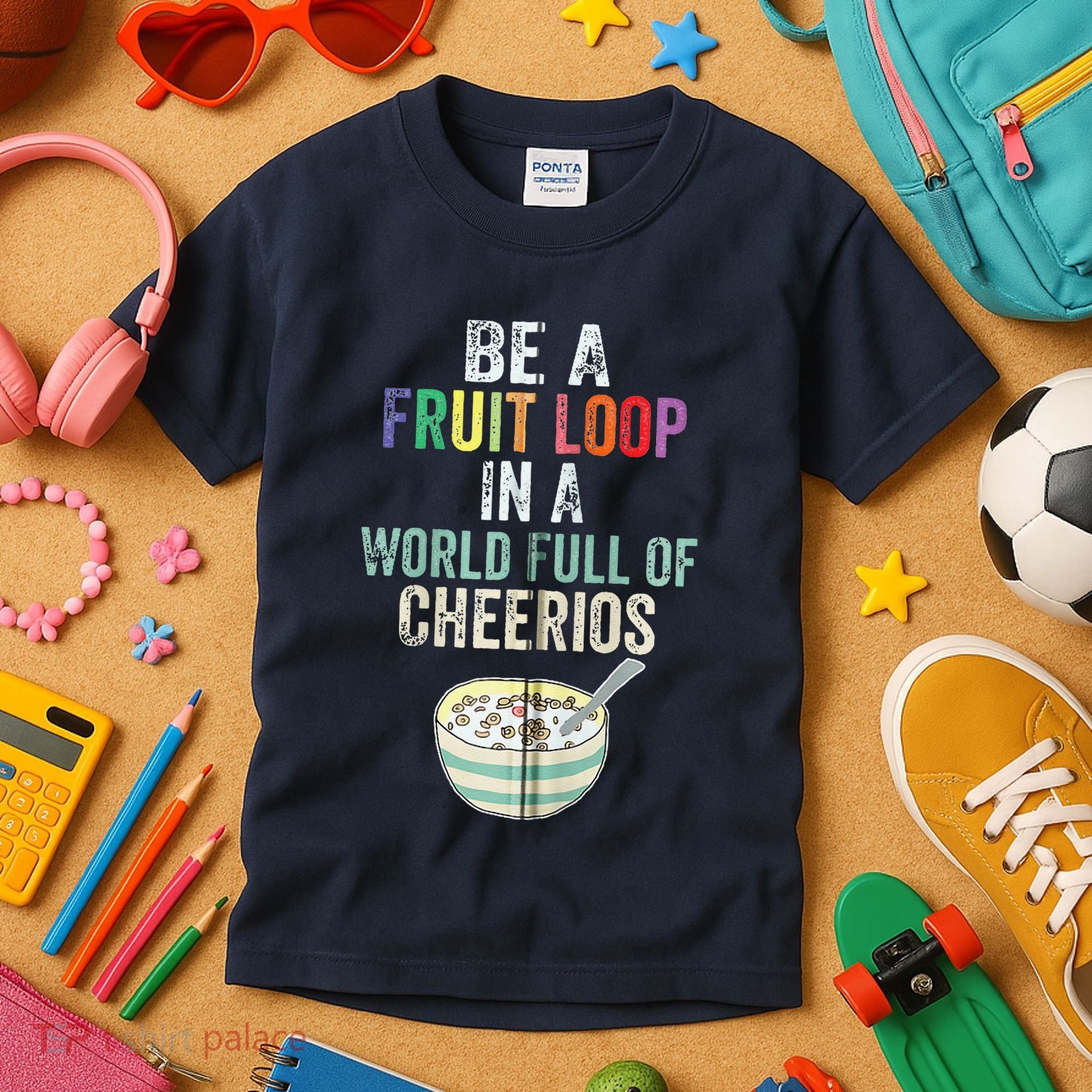 Be A Fruit Loop In A World Full Of Cheerios Kids T-Shirt