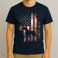 Boxer American Flag USA 4th Of July Dog Gifts T-Shirt thumb 3