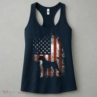 Boxer American Flag USA 4th Of July Dog Gifts Women's Tank Top thumb 3