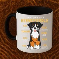 Bernedoodle Anatomy Funny Dog Mom Dad Cute Gift Coffee Mug thumb 2