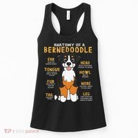 Bernedoodle Anatomy Funny Dog Mom Dad Cute Gift Women's Tank Top thumb 0