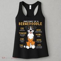 Bernedoodle Anatomy Funny Dog Mom Dad Cute Gift Women's Tank Top thumb 3