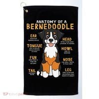Bernedoodle Anatomy Funny Dog Mom Dad Cute Gift Golf Towel thumb 0