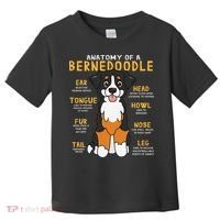 Bernedoodle Anatomy Funny Dog Mom Dad Cute Gift Toddler T-Shirt thumb 0