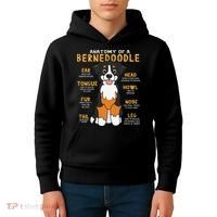 Bernedoodle Anatomy Funny Dog Mom Dad Cute Gift Kids Hoodie thumb 4