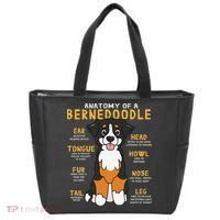 Bernedoodle Anatomy Funny Dog Mom Dad Cute Gift Tote Bag thumb 0