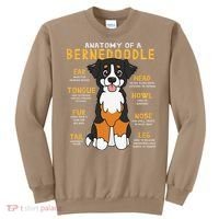 Bernedoodle Anatomy Funny Dog Mom Dad Cute Gift Sweatshirt thumb 0