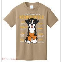 Bernedoodle Anatomy Funny Dog Mom Dad Cute Gift Kids T-Shirt thumb 0
