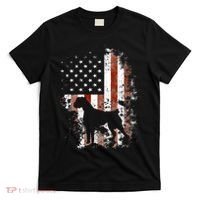 Boxer American Flag USA 4th Of July Dog Gifts T-Shirt thumb 0