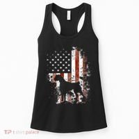 Boxer American Flag USA 4th Of July Dog Gifts Women's Tank Top thumb 0