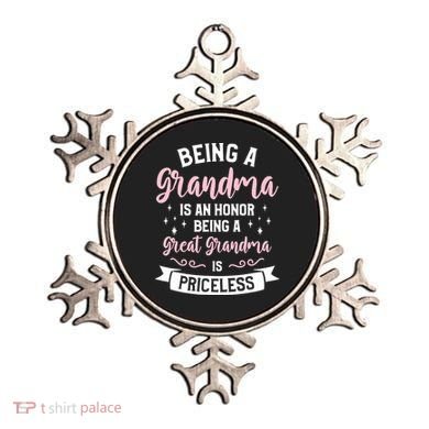 Being A Grandma Is An Honor Being A Great Grandma Ornament