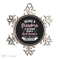 Being A Grandma Is An Honor Being A Great Grandma Ornament thumb 0