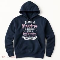 Being A Grandma Is An Honor Being A Great Grandma Hoodie thumb 0