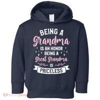 Being A Grandma Is An Honor Being A Great Grandma Toddler Hoodie thumb 0