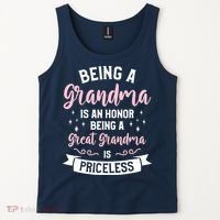 Being A Grandma Is An Honor Being A Great Grandma Tank Top thumb 2