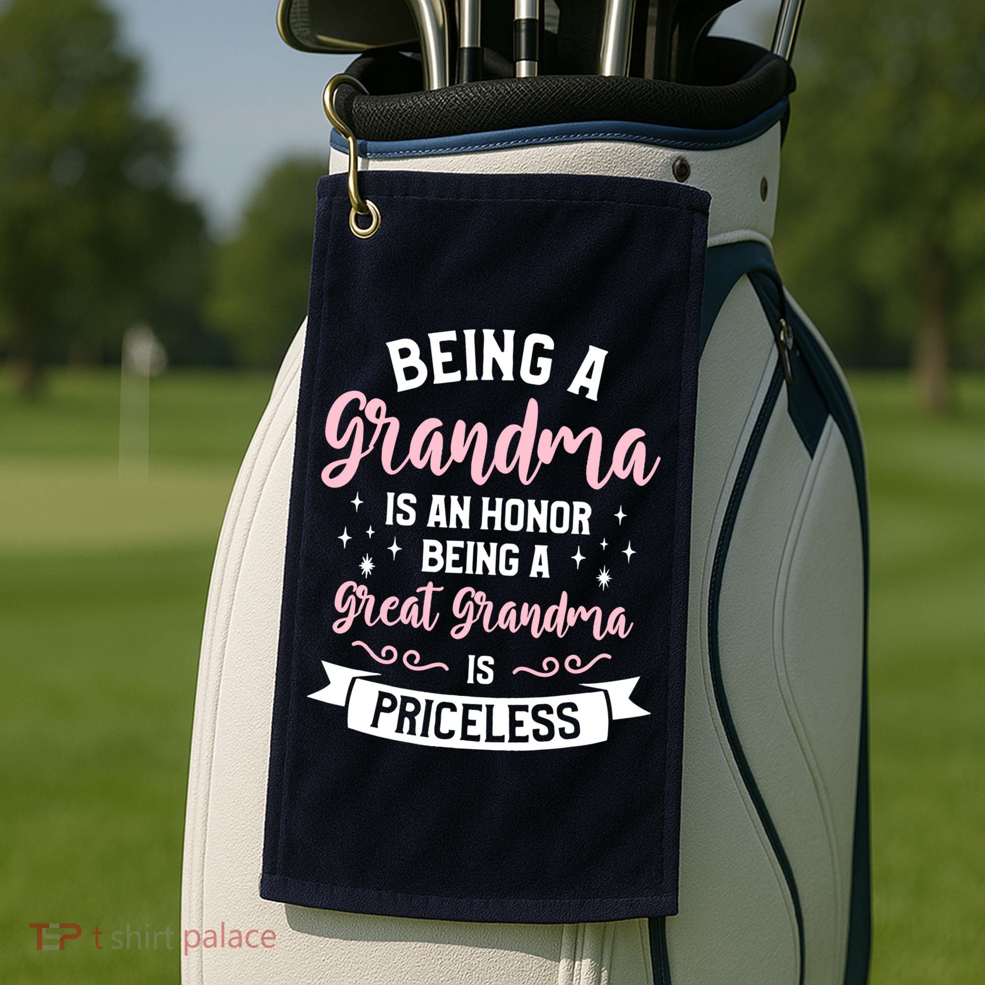 Being A Grandma Is An Honor Being A Great Grandma Golf Towel