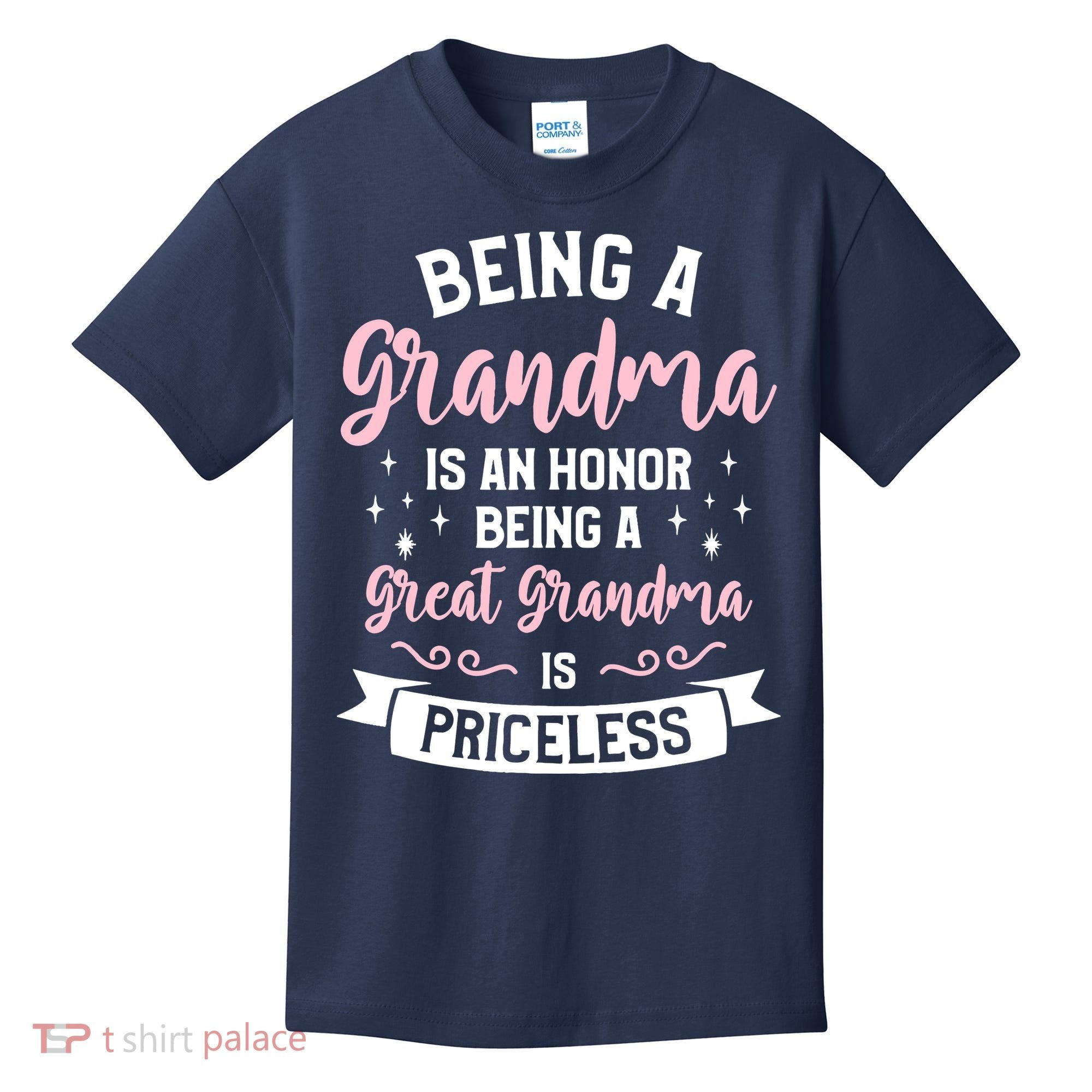 Being A Grandma Is An Honor Being A Great Grandma Kids T-Shirt