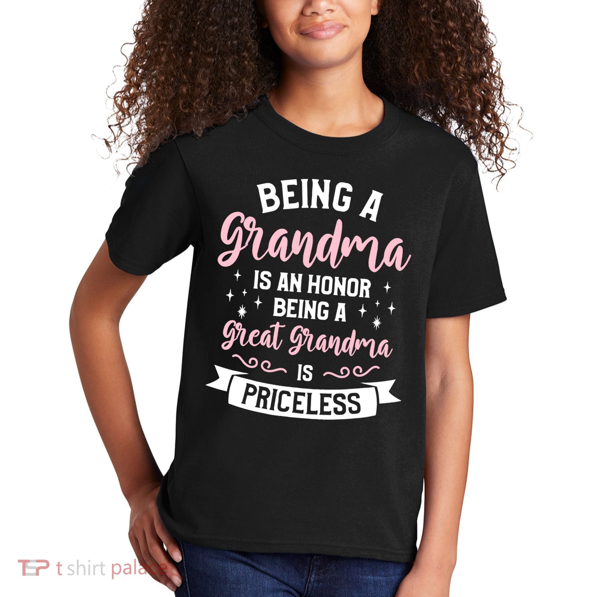 Being A Grandma Is An Honor Being A Great Grandma Kids T-Shirt