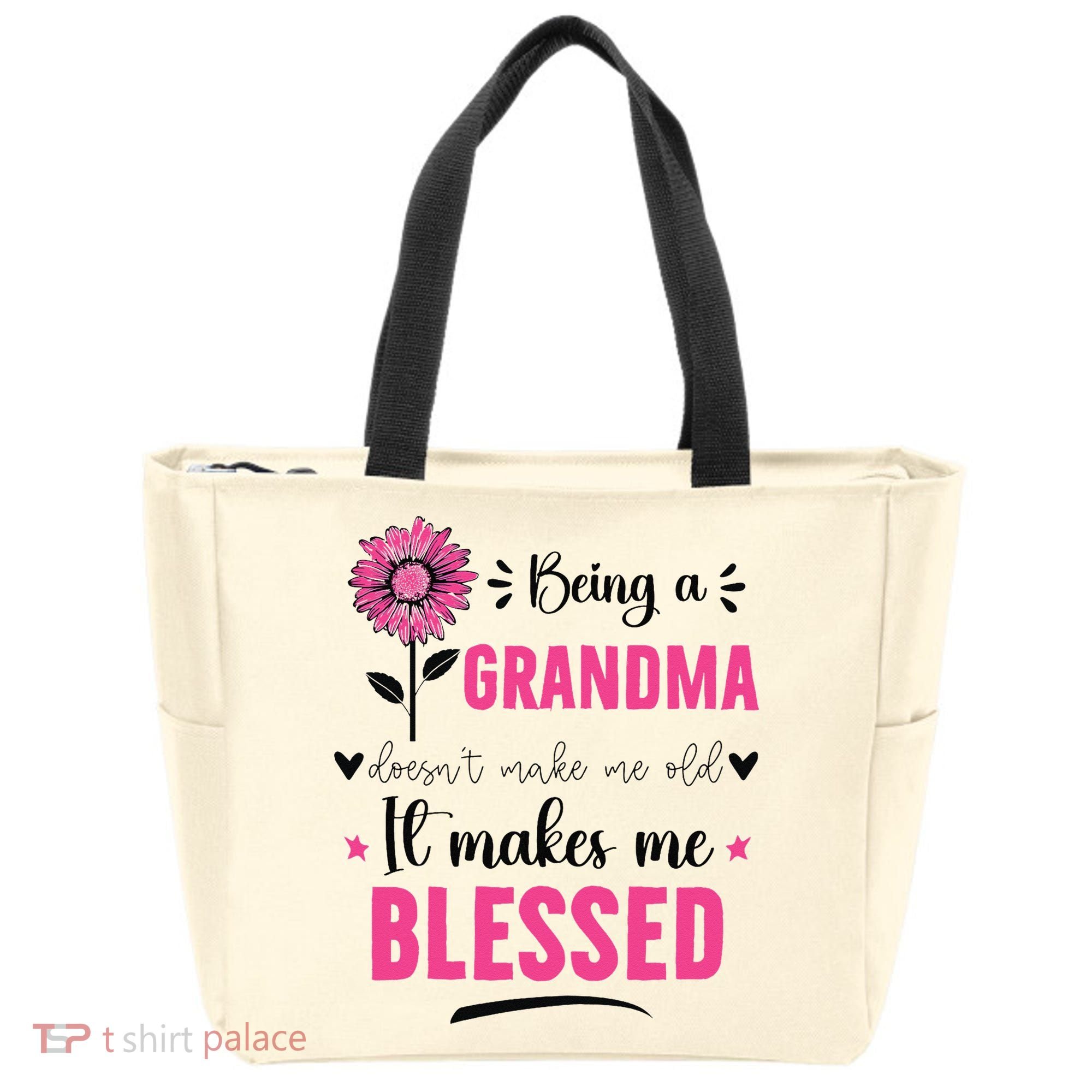 being a grandma doesn't make me old it makes me blessed Tote Bag