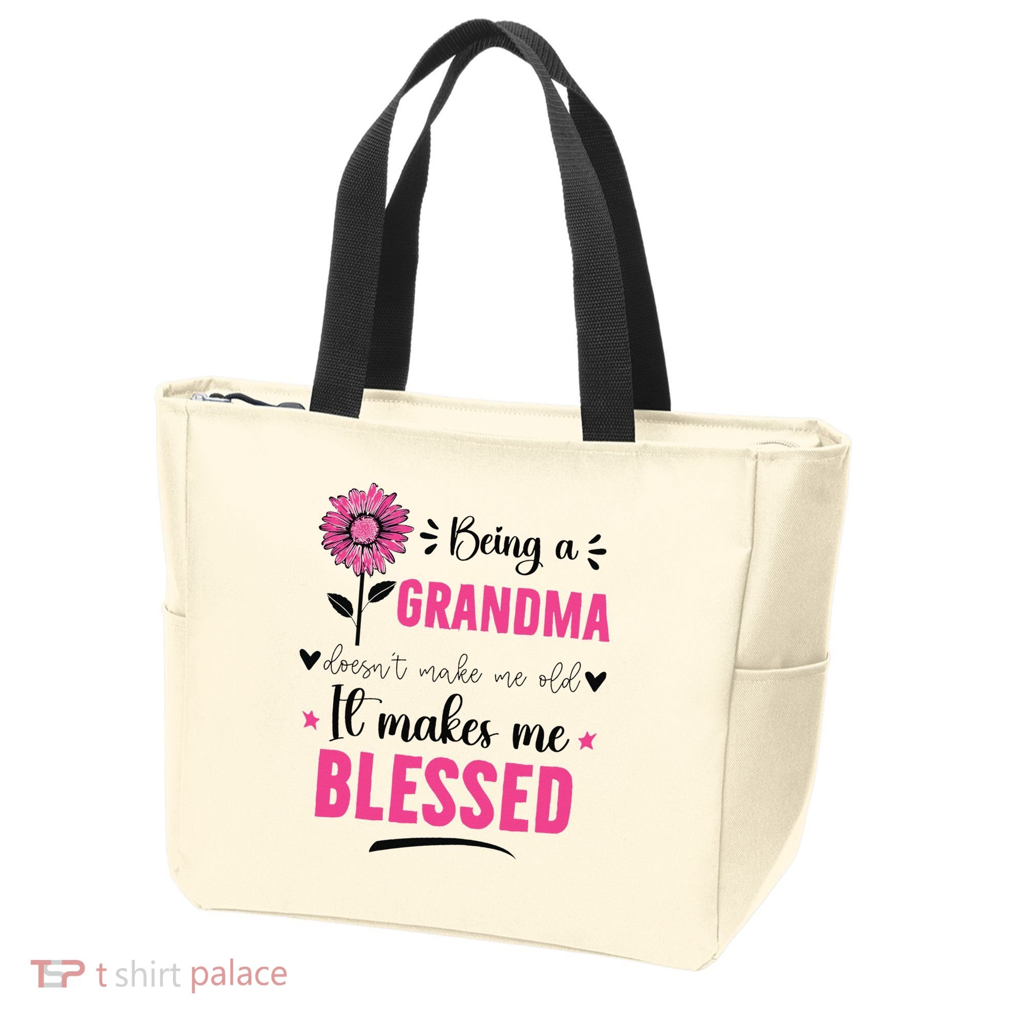 being a grandma doesn't make me old it makes me blessed Tote Bag