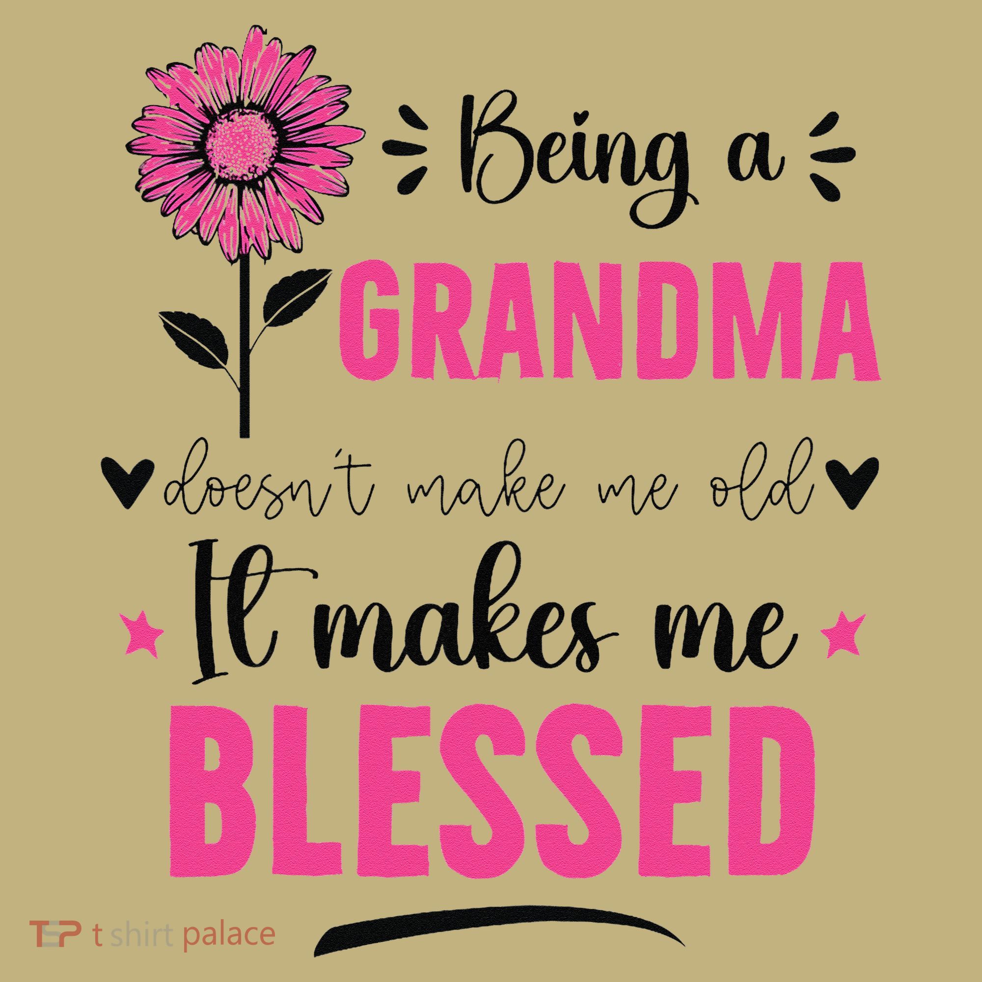 being a grandma doesn't make me old it makes me blessed Long Sleeve Shirt