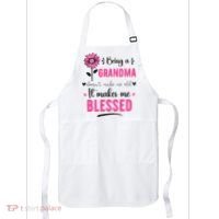 being a grandma doesn't make me old it makes me blessed Apron thumb 0