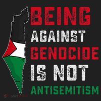 Being Against Genocide Is Not Antisemitism Support Palestine Women's Sweatshirt thumb 2