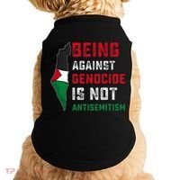 Being Against Genocide Is Not Antisemitism Support Palestine Doggie Tank thumb 0