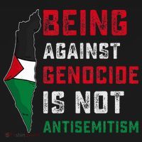 Being Against Genocide Is Not Antisemitism Support Palestine Doggie Tank thumb 4