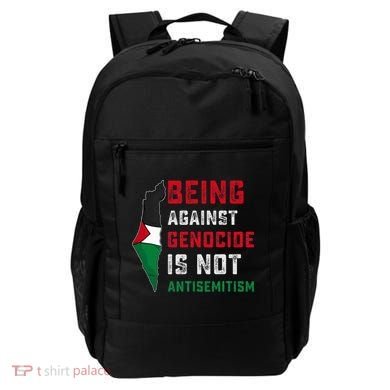Being Against Genocide Is Not Antisemitism Support Palestine Backpack