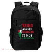Being Against Genocide Is Not Antisemitism Support Palestine Backpack thumb 0