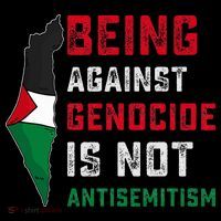 Being Against Genocide Is Not Antisemitism Support Palestine Backpack thumb 2