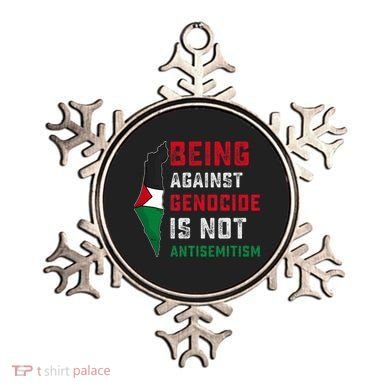 Being Against Genocide Is Not Antisemitism Support Palestine Ornament