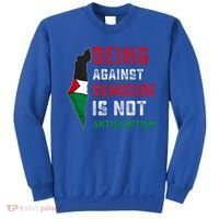 Being Against Genocide Is Not Antisemitism Support Palestine Sweatshirt thumb 0