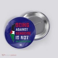 Being Against Genocide Is Not Antisemitism Support Palestine Button thumb 0