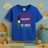 Being Against Genocide Is Not Antisemitism Support Palestine Toddler T-Shirt thumb 3