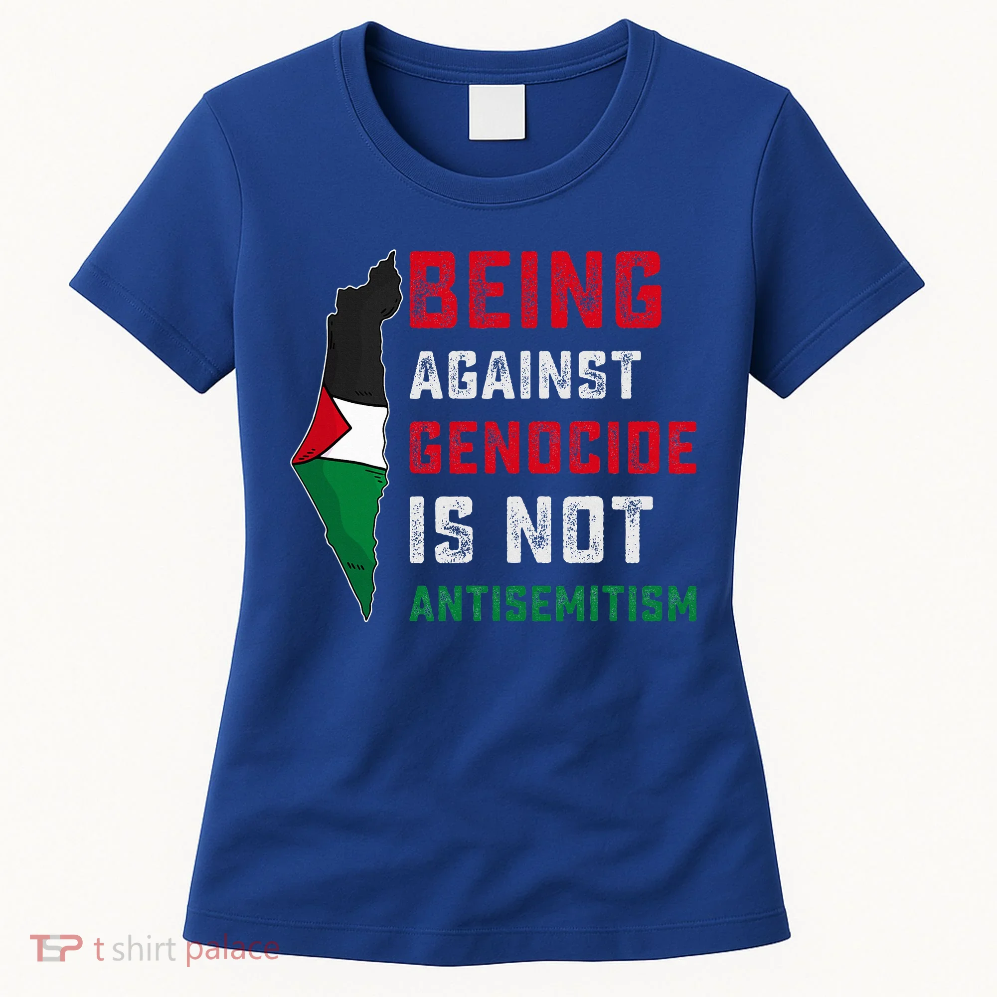 Being Against Genocide Is Not Antisemitism Support Palestine Women's T-Shirt