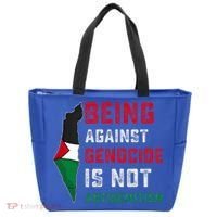 Being Against Genocide Is Not Antisemitism Support Palestine Tote Bag thumb 0